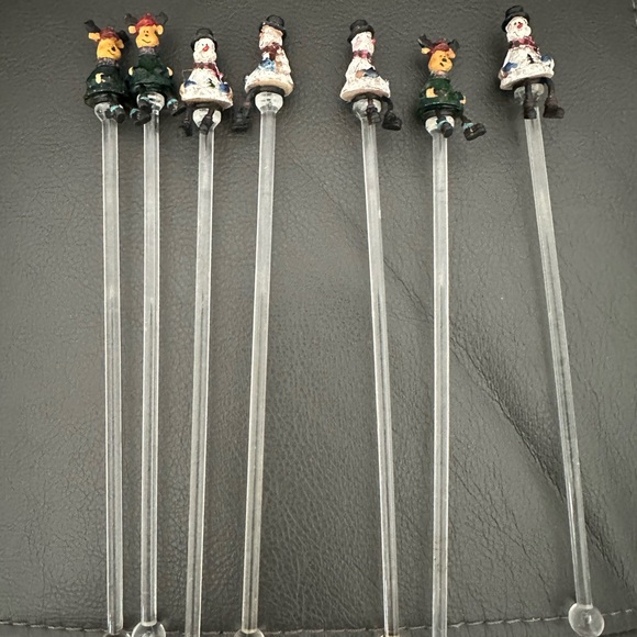 Charming Figurine Drink Stirrers - Clear - Picture 1 of 3